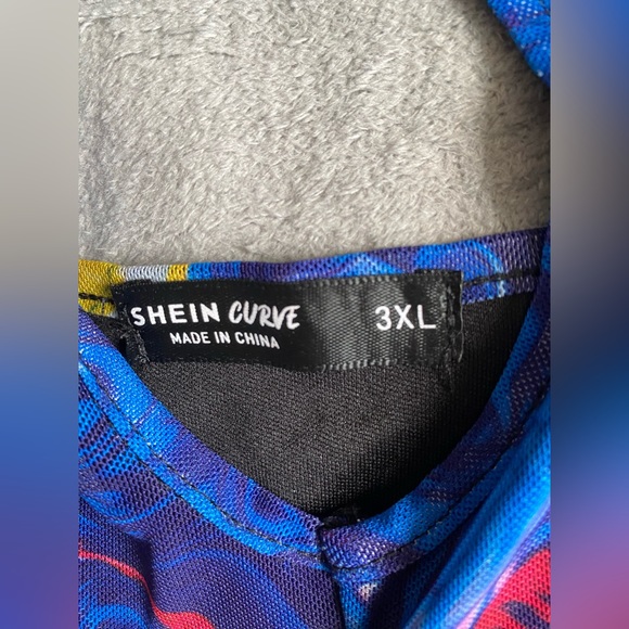 3X Mesh Tye Die Halter & Skirt Set Plus Size - Picture 2 of 8